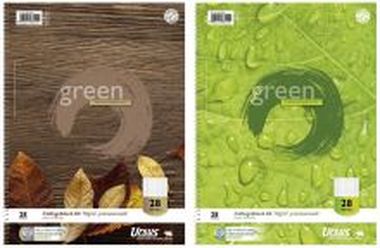 Collegeblock - LIN28, A4, 100 Blatt, 70g/qm, 2 Motive sortiert