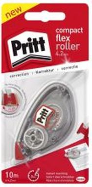 Korrekturroller Compact Flex - Einweg, 4,2 mm x 10 m, transparent