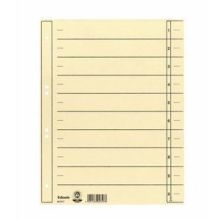 Trennblatt - A4 Überbreite, Karton, chamois, 100 Stück