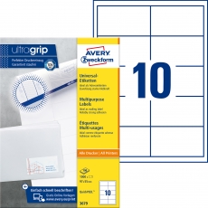 Universal-Etiketten ultragrip - 97 x 55 mm, weiß, 1.000 Etiketten, permanent