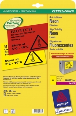 AVERY Zweckform® Neon-Etiketten L6006-25 neongelb