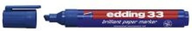 Permanentmarker 33, Keilspitze, ca. 1-5 mm  blau