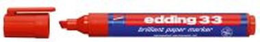 Permanentmarker 33, Keilspitze, ca. 1-5 mm  rot