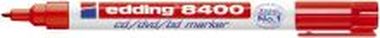 CD-Marker 8400 für permanente Beschriftung, Strichstärke ca. 0,5 - 1 mm rot