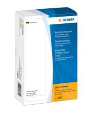 Frankier-Etiketten, weiß, sk, wischfest Einzeletiketten mit Abziehlasche, für Ne