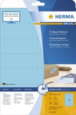 5060 Etiketten - blau, 105 x 42,3 mm, Papier, matt, 280 Stück, ablösbar