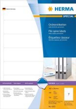 Herma SuperPrint Ordnerrücken-Etiketten 4283 weiß