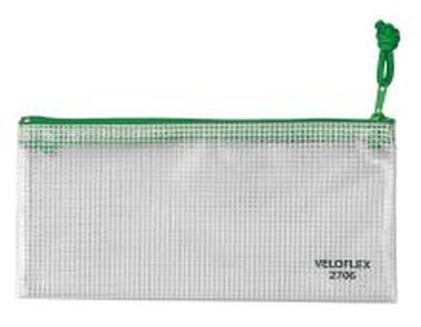 Reißverschlusstaschen A6, 200 x 100 mm Reißverschluss grün