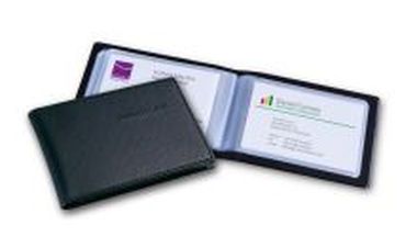 Karten-Mappe 110 x 75 mm schwarz