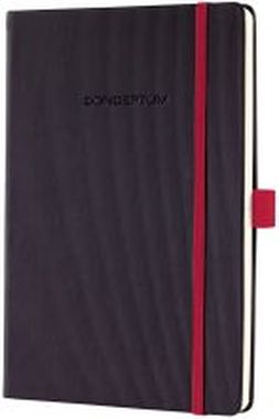 Notizbuch CONCEPTUM® Red Edition - ca. A5, kariert, schwarz