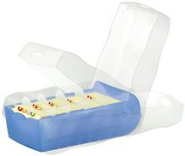 Lernkartei CROCO für A7 quer, Größe: 121 x 246 x 85 mm, für ca. 900 Karten blau-