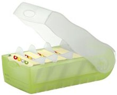 Lernkartei CROCO für A7 quer, Größe: 121 x 246 x 85 mm, für ca. 900 Karten grün-