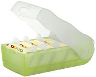 Lernkartei CROCO für A8 quer, Größe: 97 x 198 x 68 mm, für ca. 500 Karten grün-t