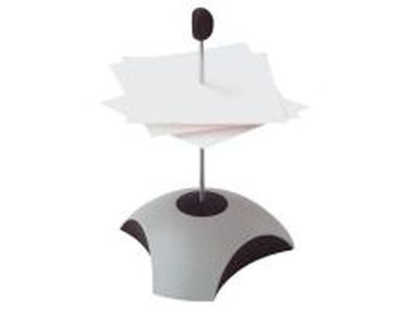 Zettelspießer DELTA lichtgrau/schwarz