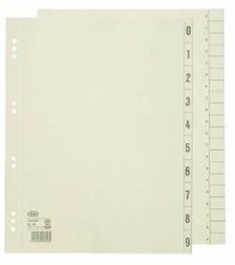 Trennblätter 0-9 chamois