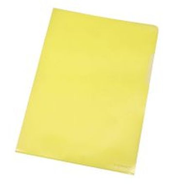 Sichthüllen A4 genarbt gelb, 100 Stück