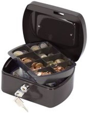 Geldkassette Größe (B x T x H): 155 x 120 x 75 mm  schwarz