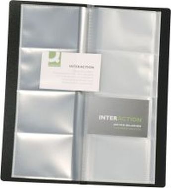 Visitenkartenbuch  schwarz