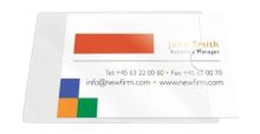 Visitenkartentaschen Öffnung an der kurzen Seite 9,3 x 5,6 cm 10 Stück