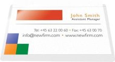 Visitenkartentaschen Öffnung an der langen Seite 9,3 x 5,6 cm 10 Stück