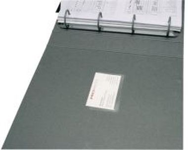 Visitenkartentaschen Öffnung an der langen Seite 9,3 x 5,6 cm 100 Stück