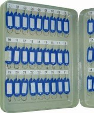 Schlüsselschränke Pearl grey 54 Haken 300 x 60 x 240 mm