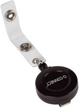 Ausweishalter JoJo - Aufrollmechanik, ca. 60 cm, schwarz, 10 Stück