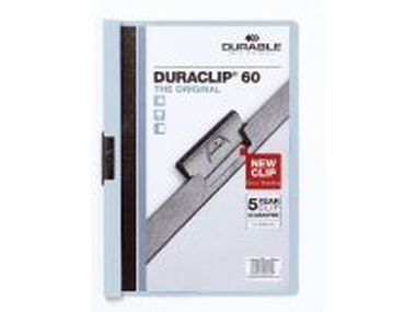 Klemm-Mappen DURACLIP® Original für bis zu 60 Blatt A4, Größe: 220x307 mm blau