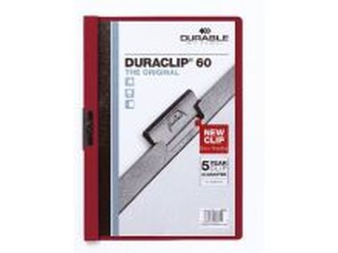 Klemm-Mappen DURACLIP® Original für bis zu 60 Blatt A4, Größe: 220x307 mm auberg