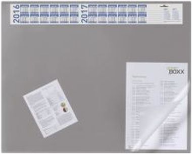 Schreibunterlage mit Jahreskalender grau