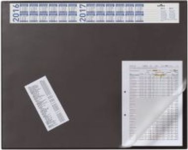 Schreibunterlage mit Jahreskalender schwarz