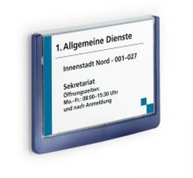 Türschilder CLICK SIGN 149 x 105,5 mm dunkelblau