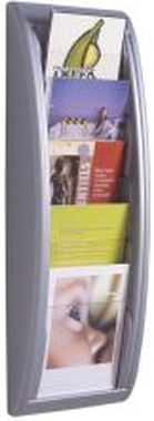 Wand- Prospekthalter Quick Blick Wandhalter A5 alu 22,7 x 9,5 x 65 cm