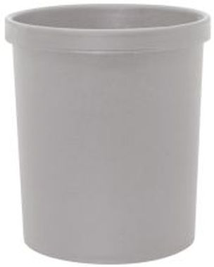 Sicherheitspapierkörbe, 18 Liter hellgrau