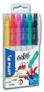 Faserstift FriXion Colors, 0,4 mm, 6 Farben im Etui