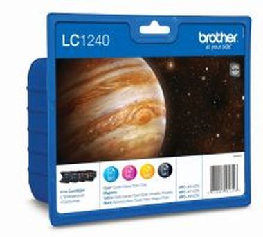 Brother® Multipack LC-1240VALBPDR schwarz, cyan, magenta, yellow