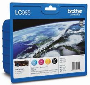 Brother® Multipack LC-985VALBPDR schwarz, cyan, magenta, yellow