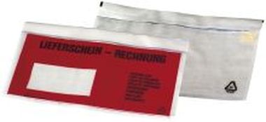 Begleitpapiertaschen mit Aufdruck Lieferschein - Rechnung Packung mit 250 Stück