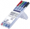 Feinschreiber triplus® 334 STAEDTLER-Aufstellbox mit 4 Farben (blau, grün, rot,