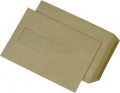 Versandtaschen C5 (162x229 mm) im Sparpack mit Fenster gummiert 90 g/qm, braun