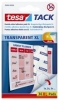 Klebestrips Tack - 36 Pads XL, ablösbar, transparent