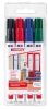 Permanentmarker - nachfüllbar, 1,5 - 3 mm, Etui mit 4 Farben