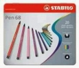 Fasermaler Pen 68  Metalletui mit 20 Farben