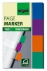 Haftmarker TRANSPARENT mint, orange, violett, türkis 20 x 50 mm