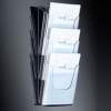 Wand-Prospekthalter acrylic Wand-Prospekthalter mit 3 Fächer 3 x A4